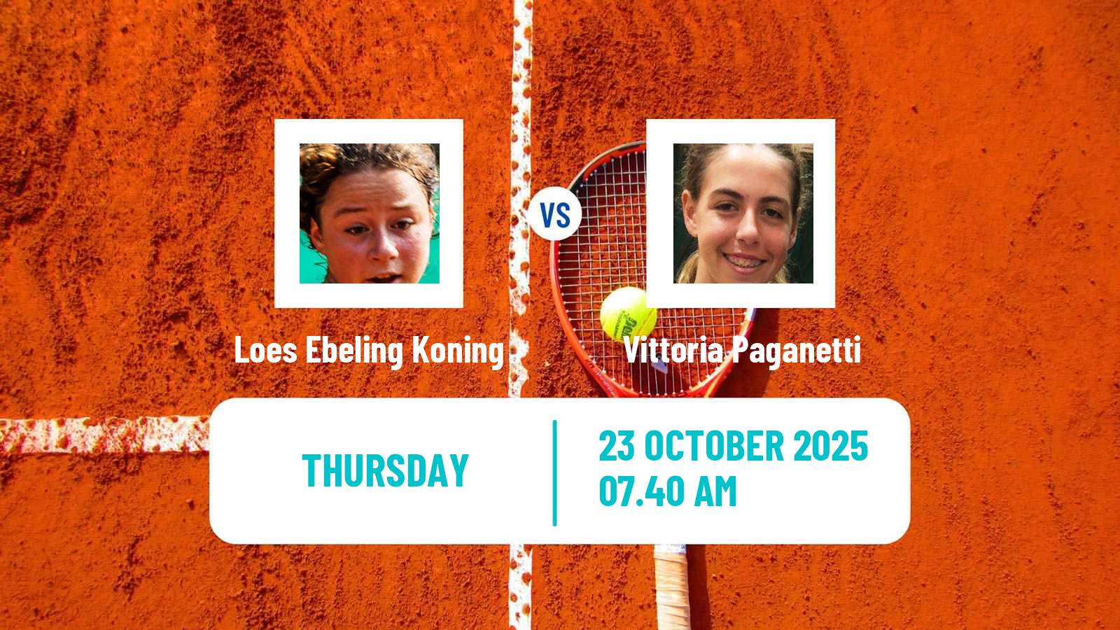 Tennis ITF W35 Lagos Women Loes Ebeling Koning - Vittoria Paganetti