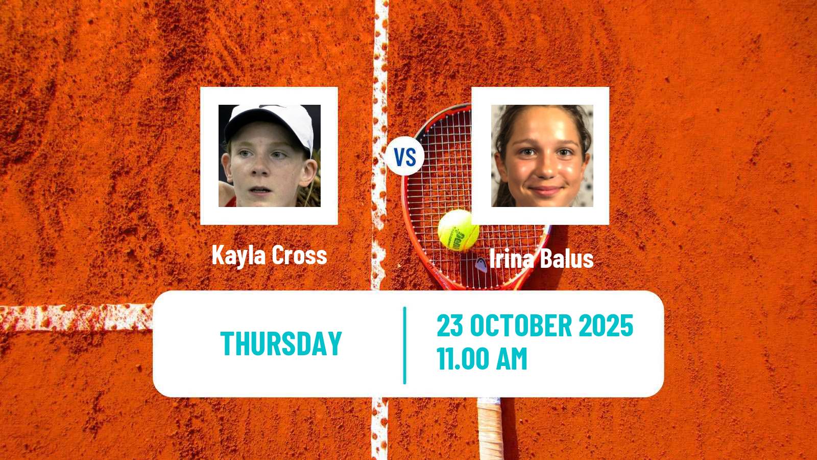 Tennis ITF W75 Saguenay Women Kayla Cross - Irina Balus