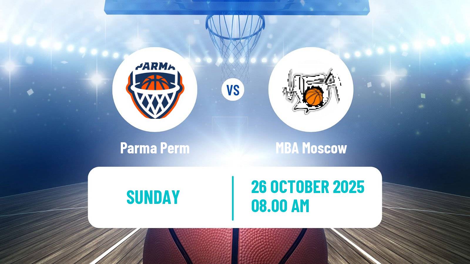 Basketball VTB United League Parma Perm - MBA Moscow