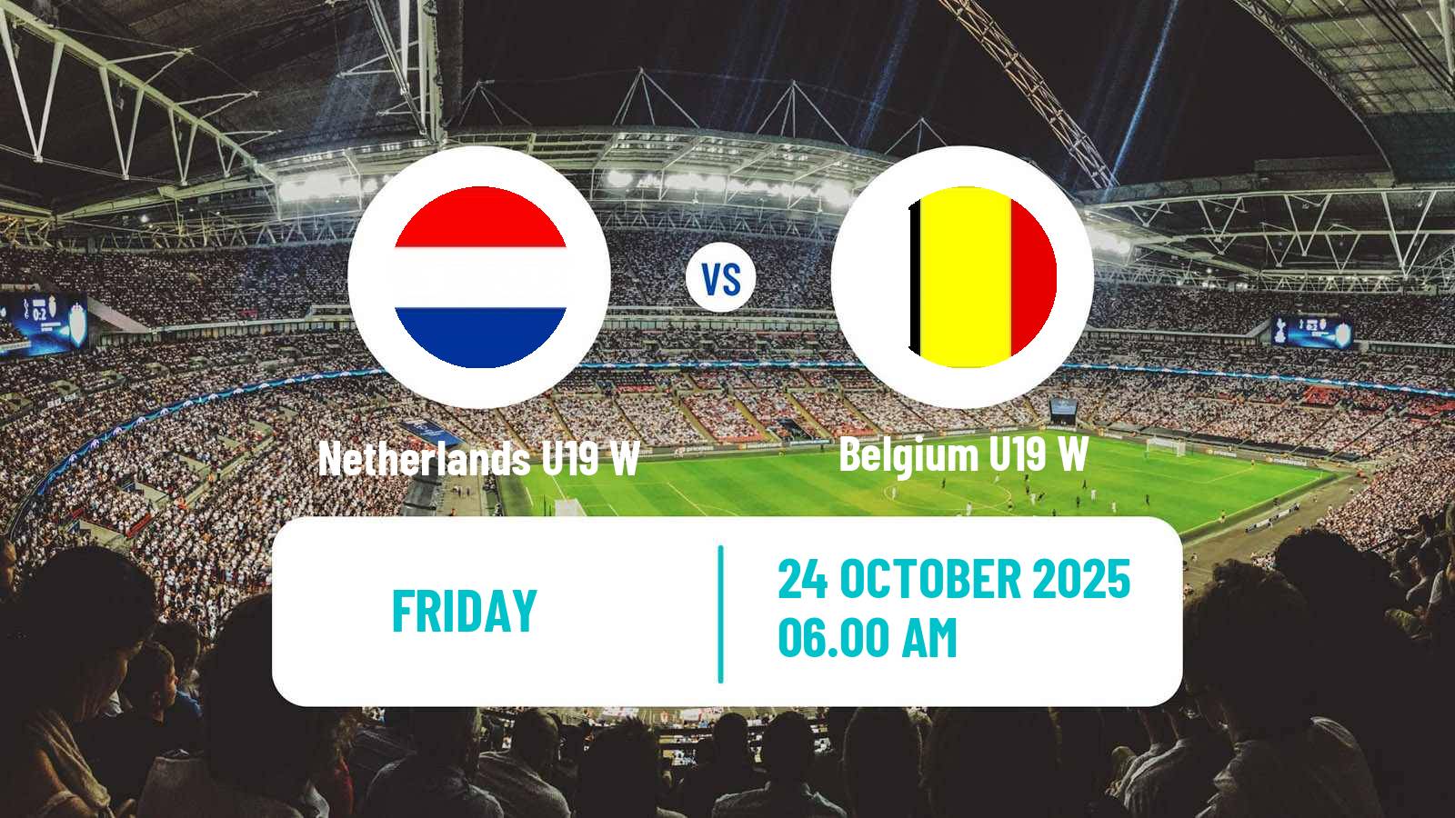 Football Friendly International Women Netherlands U19 W - Belgium U19 W