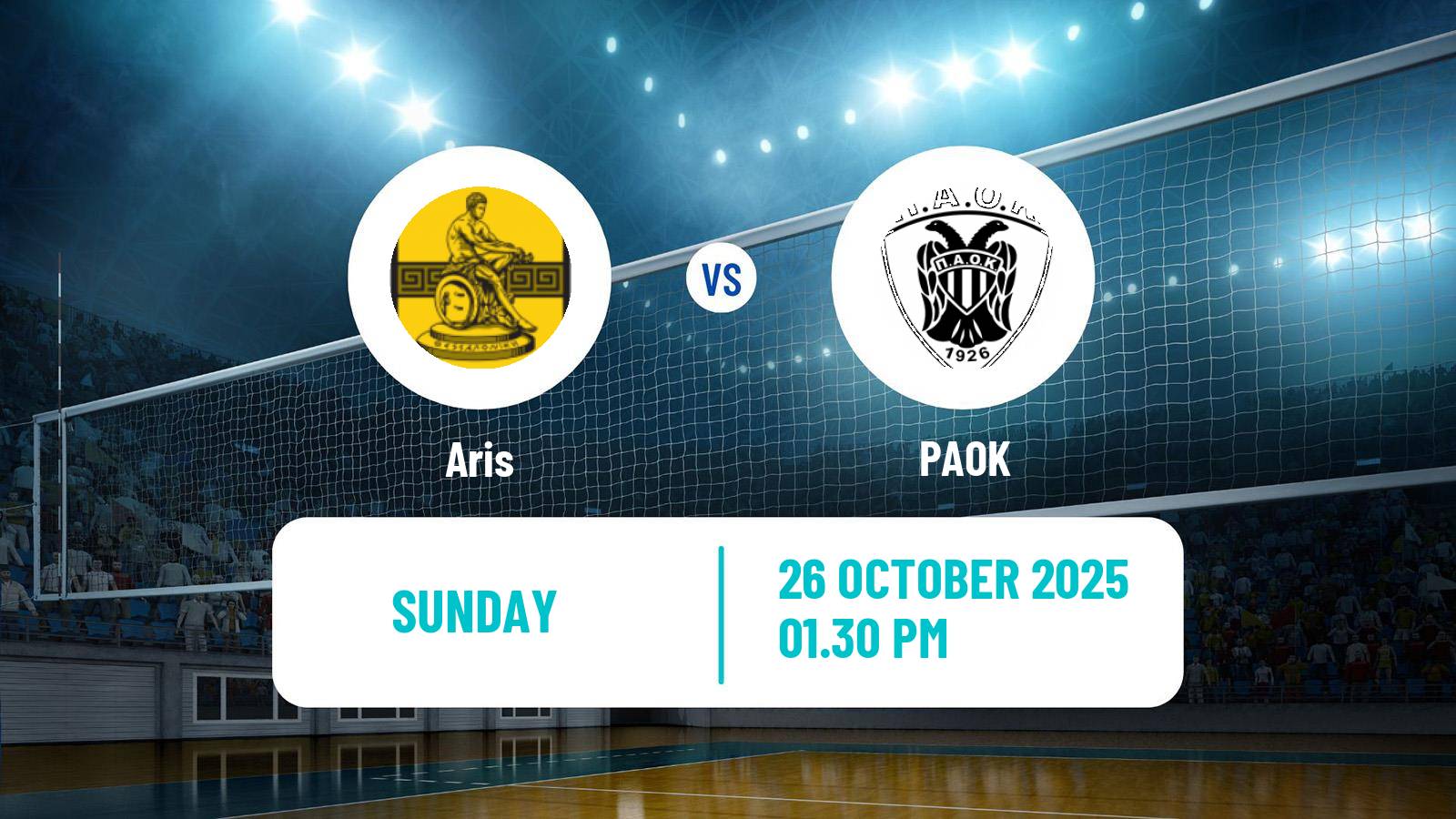Volleyball Greek A1 Volleyball Women Aris - PAOK