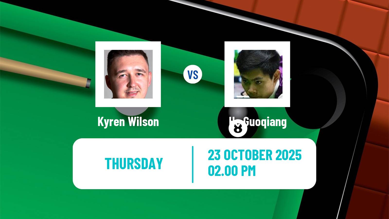 Snooker Northern Ireland Open Kyren Wilson - He Guoqiang