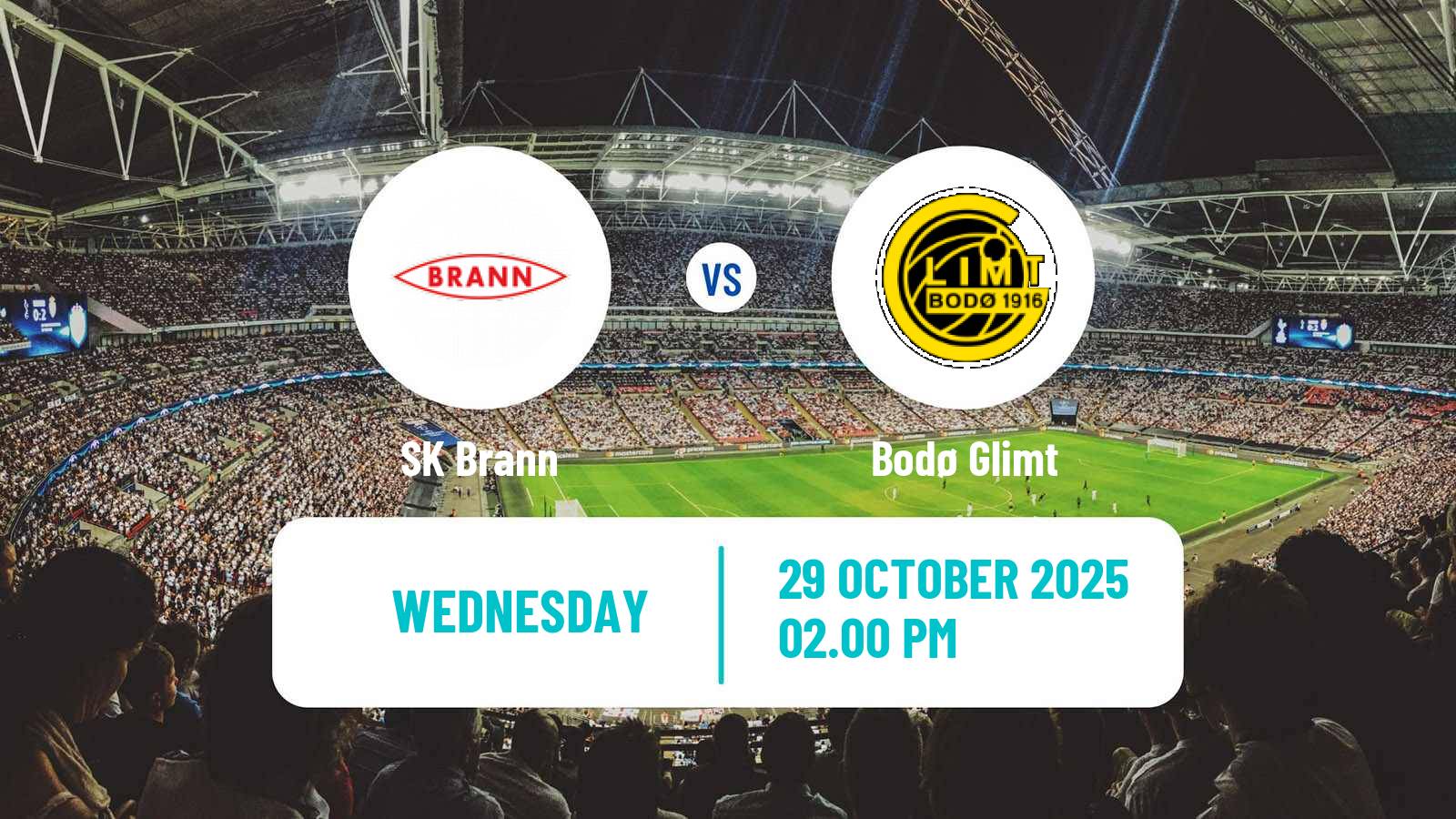 Football Norwegian Eliteserien Brann - Bodø Glimt