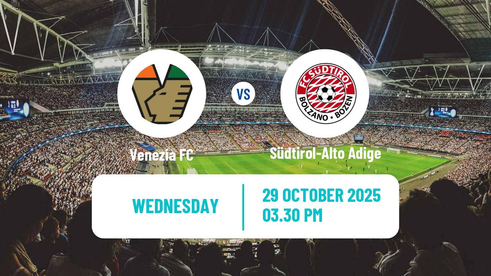 Football Italian Serie B Venezia - Südtirol-Alto Adige