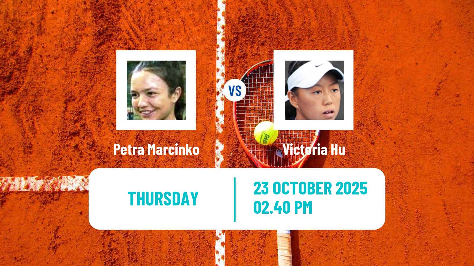 Tennis ITF W100 Tyler Tx Women Petra Marcinko - Victoria Hu