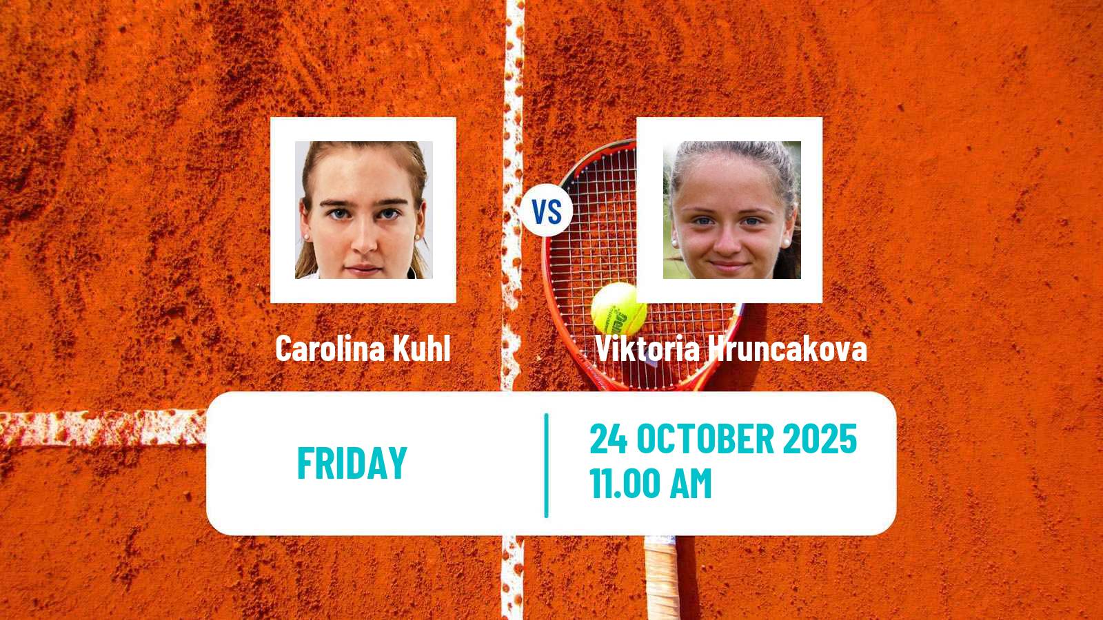 Tennis ITF W75 Saguenay Women Carolina Kuhl - Viktoria Hruncakova