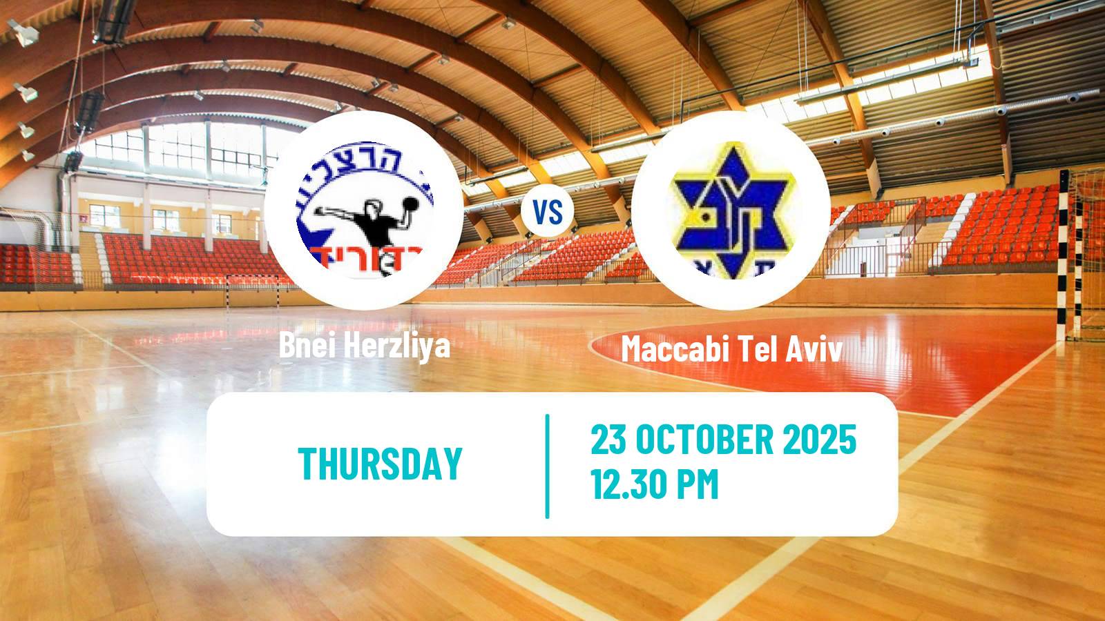 Handball Israeli Division 1 Handball Bnei Herzliya - Maccabi Tel Aviv