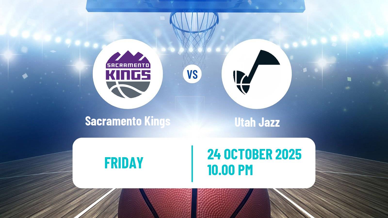 Basketball NBA Sacramento Kings - Utah Jazz