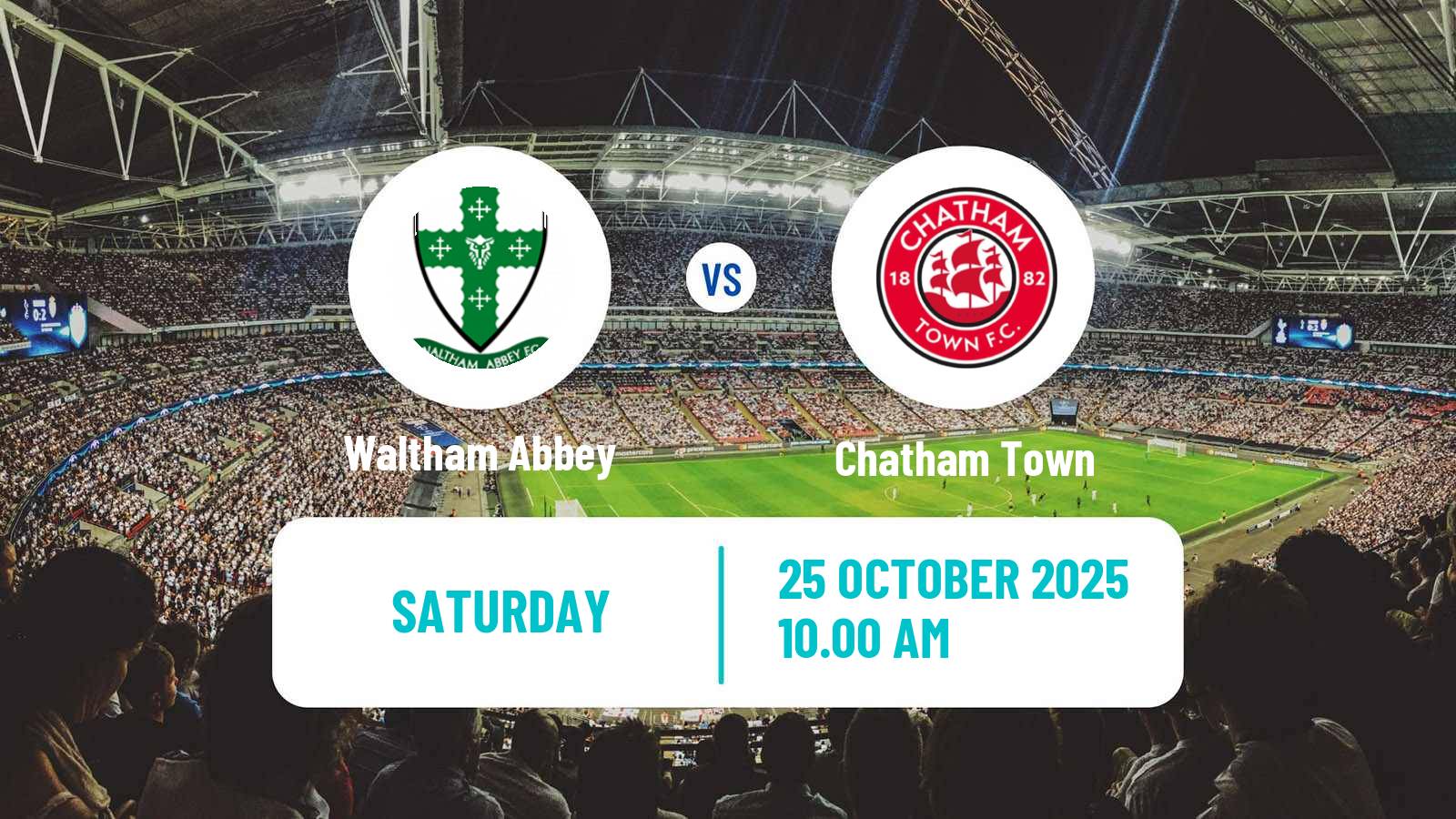 Football English FA Trophy Waltham Abbey - Chatham Town