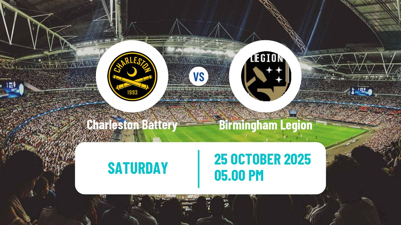 Football USL Championship Charleston Battery - Birmingham Legion
