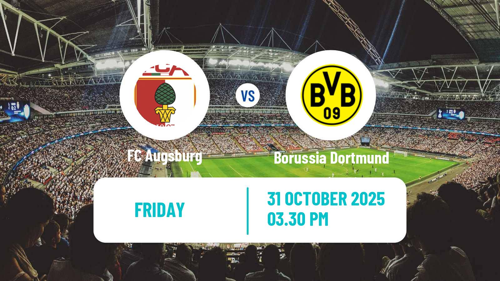 Football German Bundesliga Augsburg - Borussia Dortmund