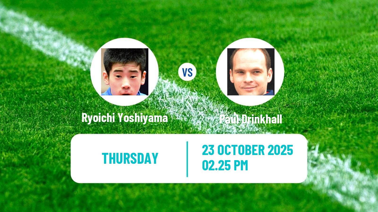 Table tennis Wtt Star Contender London Men Ryoichi Yoshiyama - Paul Drinkhall