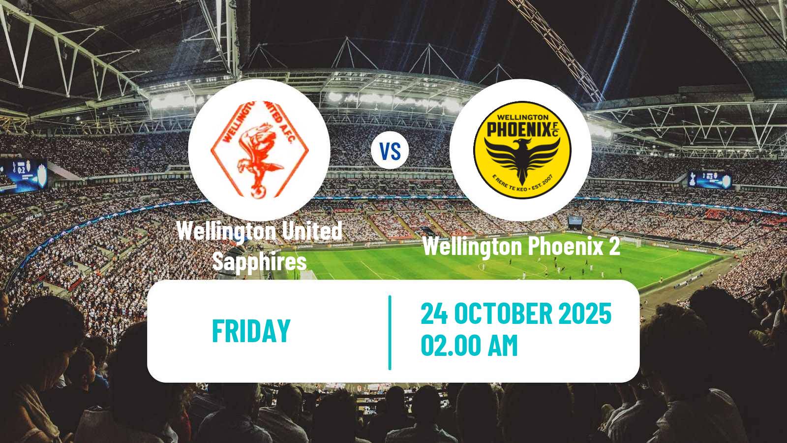 Football New Zealand National League Women Wellington United Sapphires - Wellington Phoenix 2