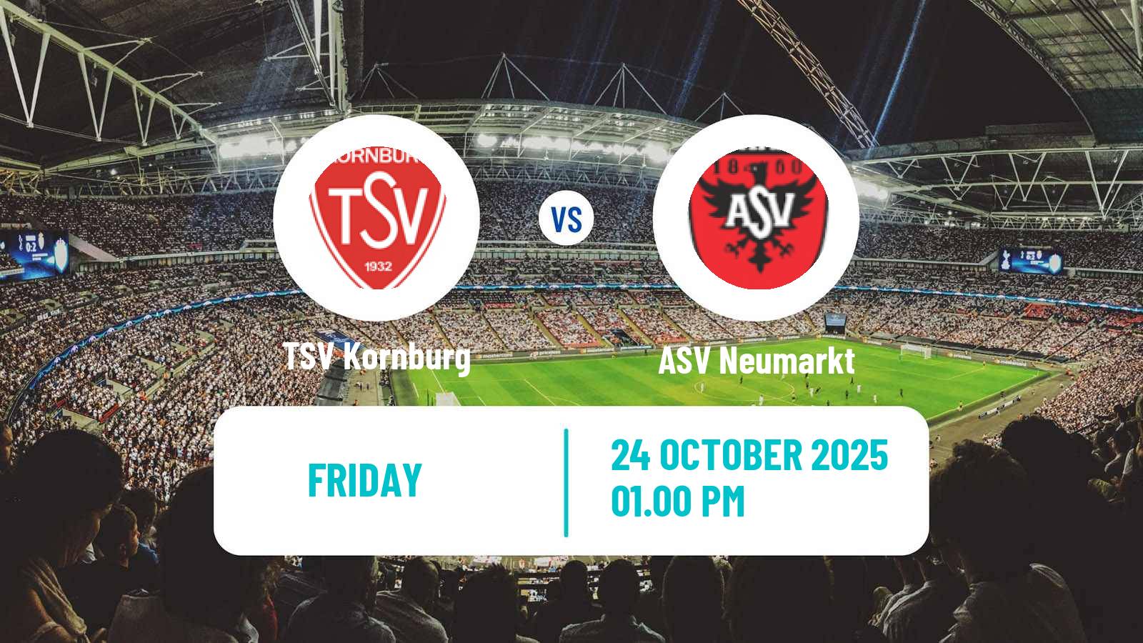 Football German Oberliga Bayern Nord Kornburg - Neumarkt