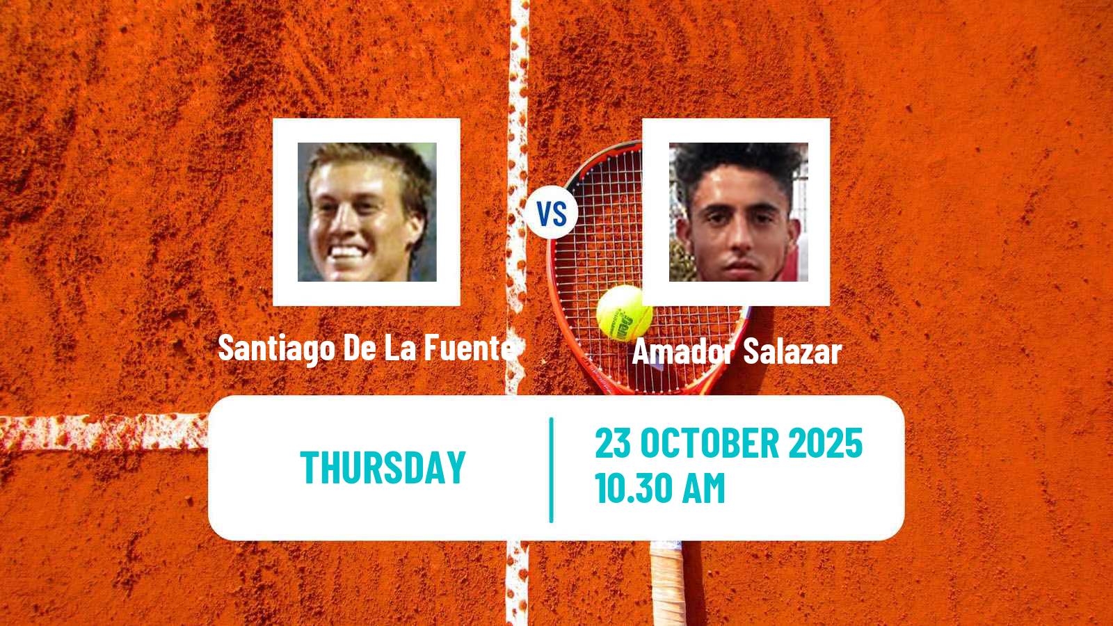 Tennis ITF M15 Santiago 6 Men Santiago De La Fuente - Amador Salazar