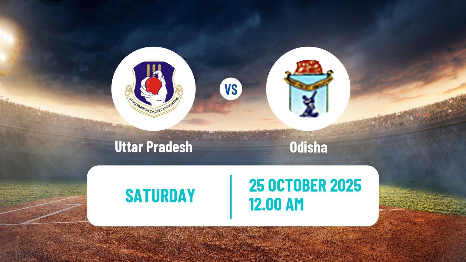 Cricket Ranji Trophy Uttar Pradesh - Odisha