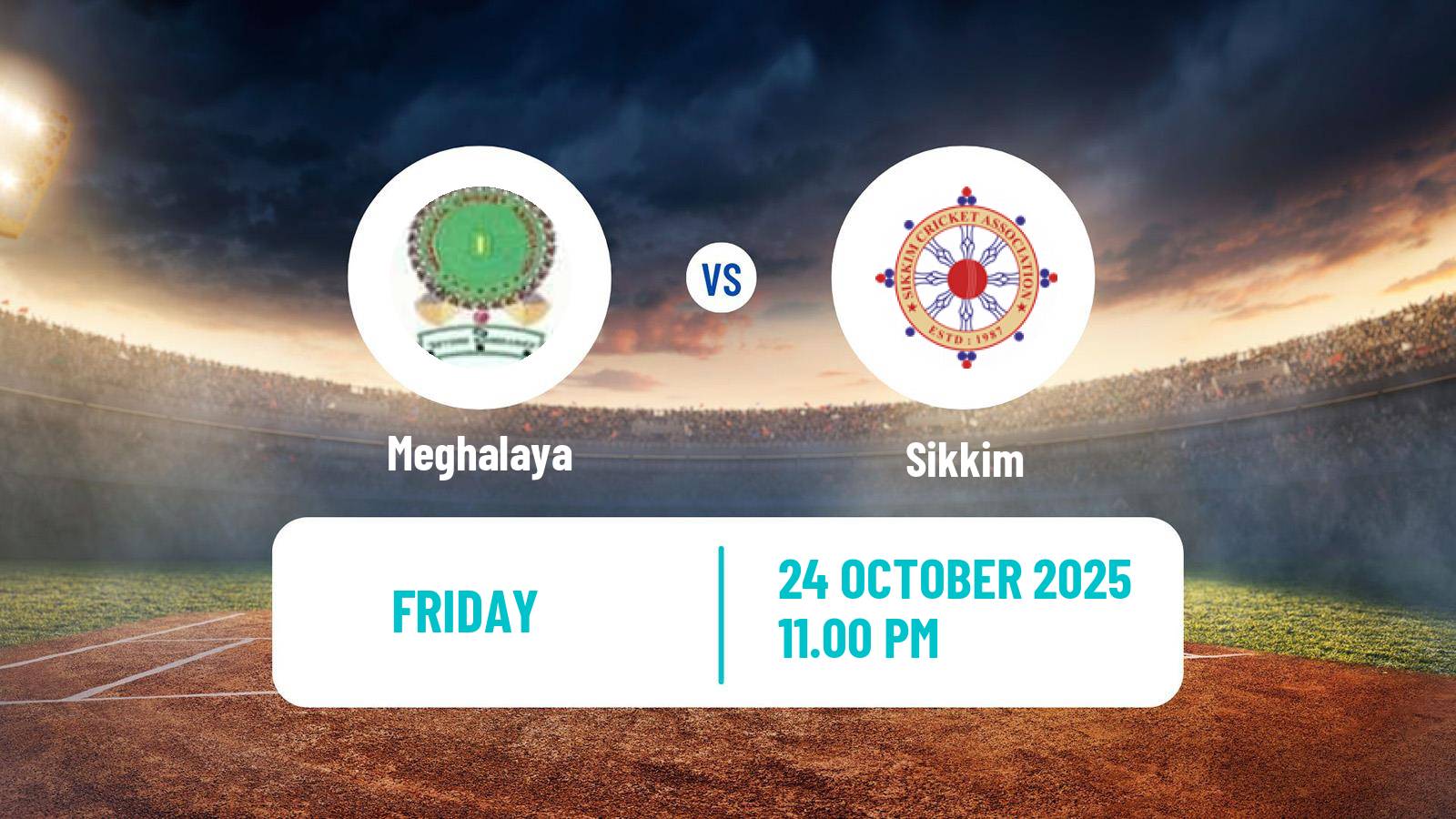 Cricket Ranji Trophy Meghalaya - Sikkim
