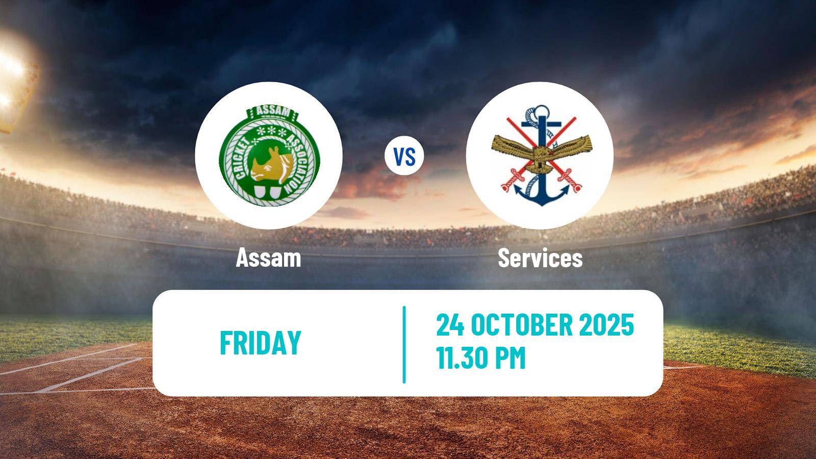 Cricket Ranji Trophy Assam - Services