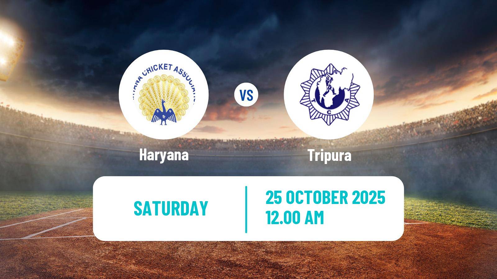 Cricket Ranji Trophy Haryana - Tripura