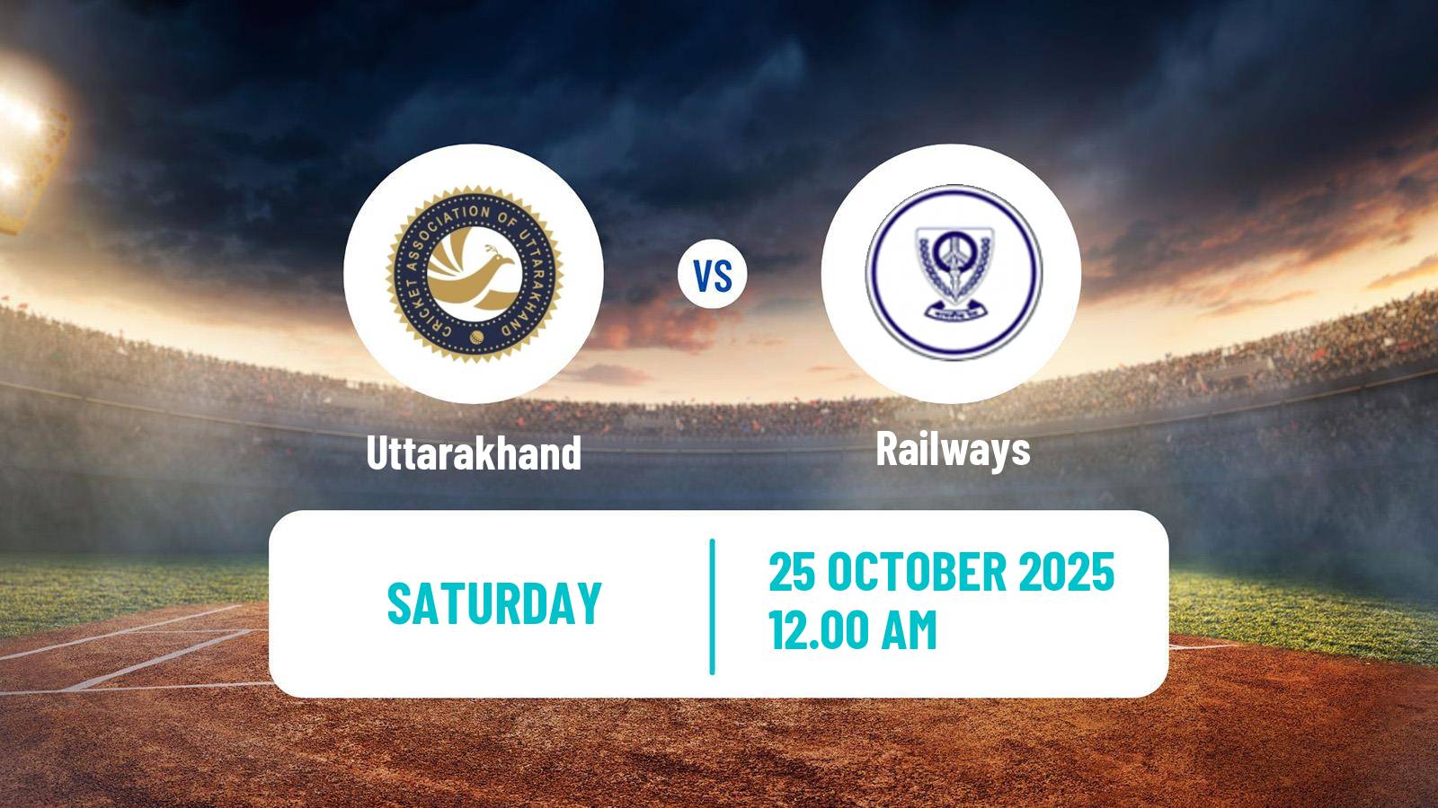 Cricket Ranji Trophy Uttarakhand - Railways