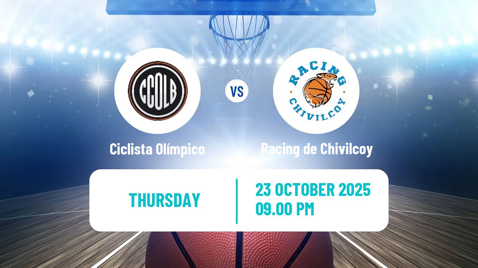 Basketball Argentinian LNB Ciclista Olímpico - Racing de Chivilcoy