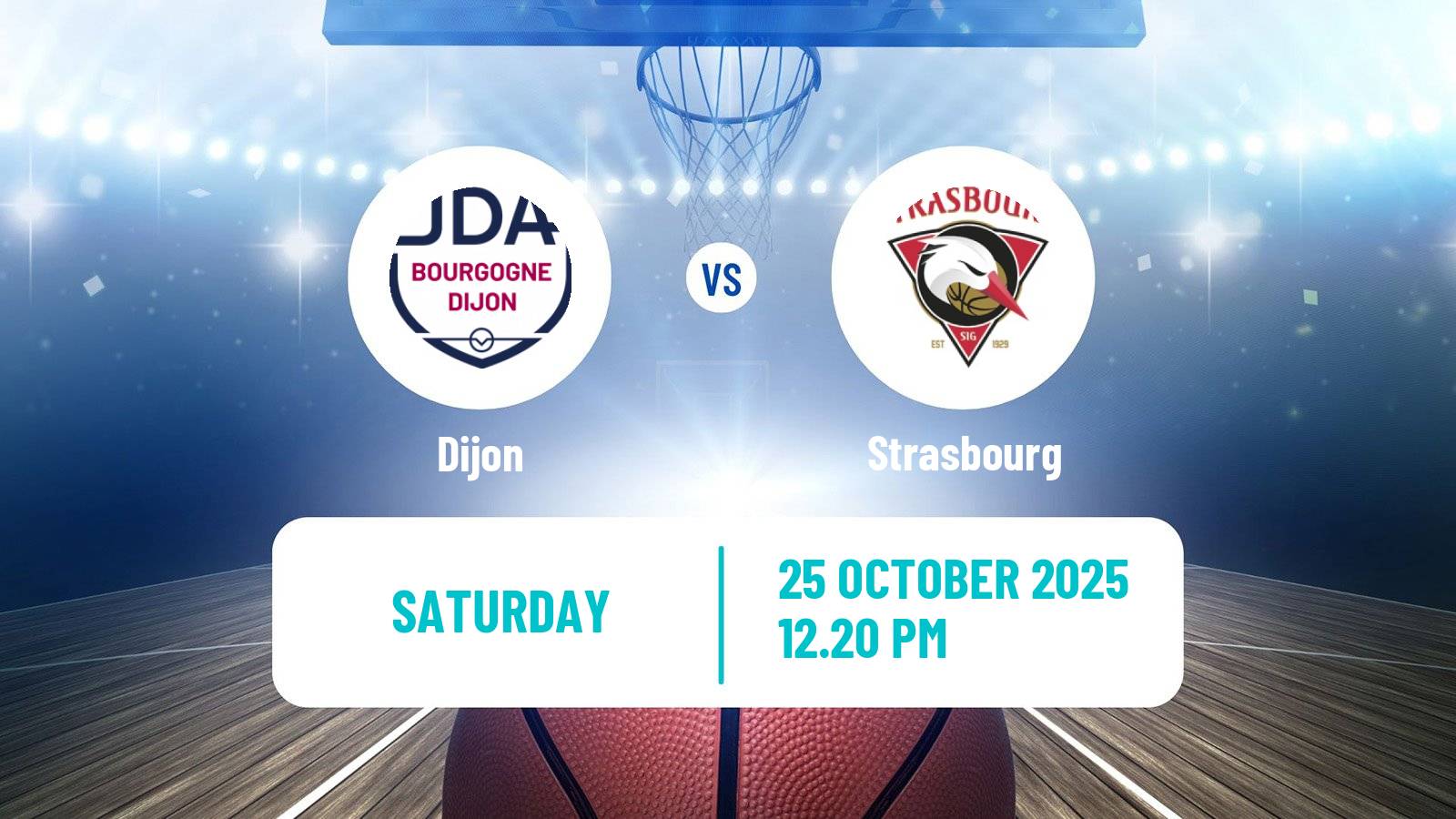 Basketball French LNB Dijon - Strasbourg