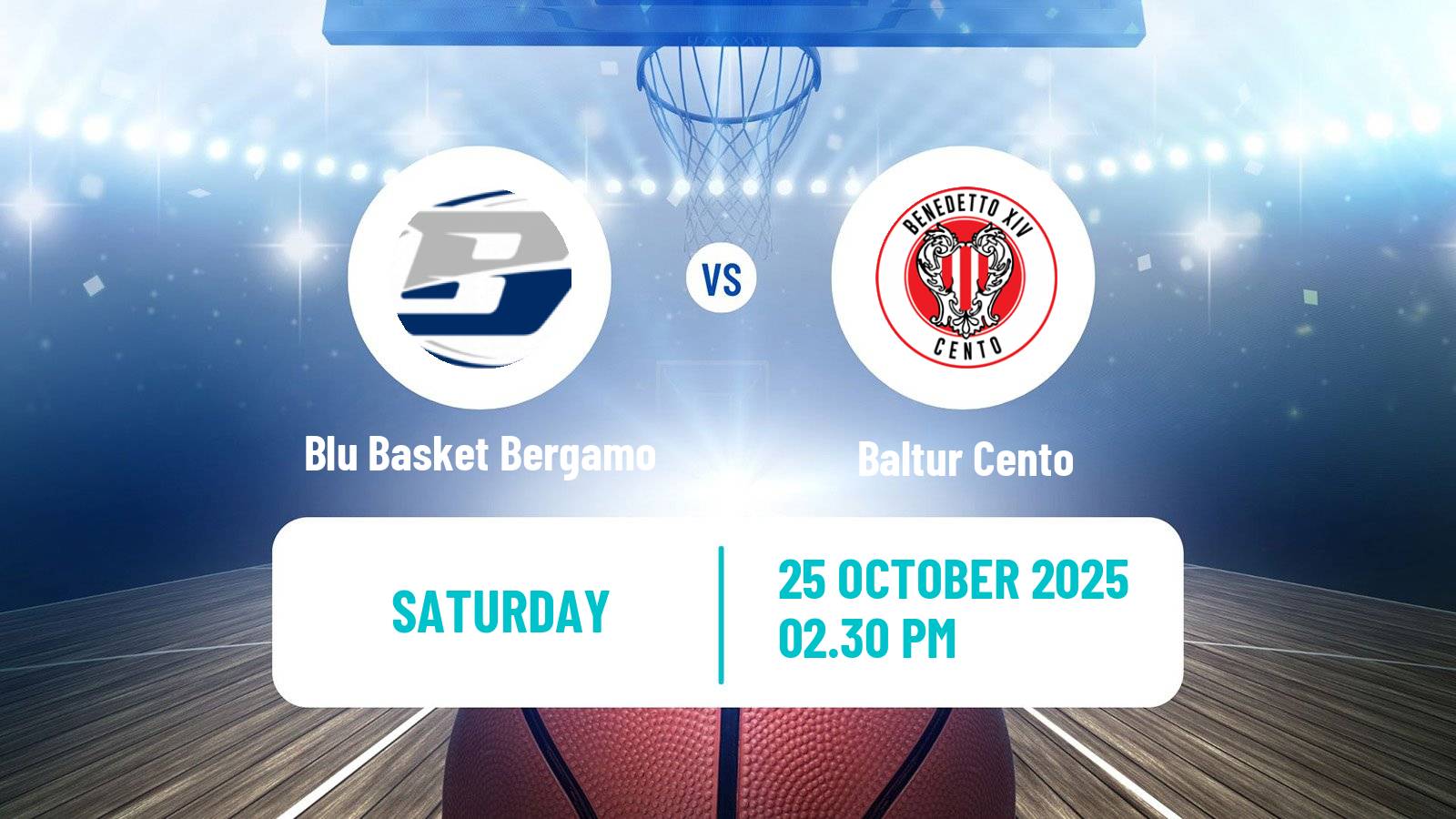 Basketball Italian Serie A2 Basketball Blu Basket Bergamo - Baltur Cento Basketball Italian Serie A2 Basketball Blu Basket Bergamo - Baltur Cento