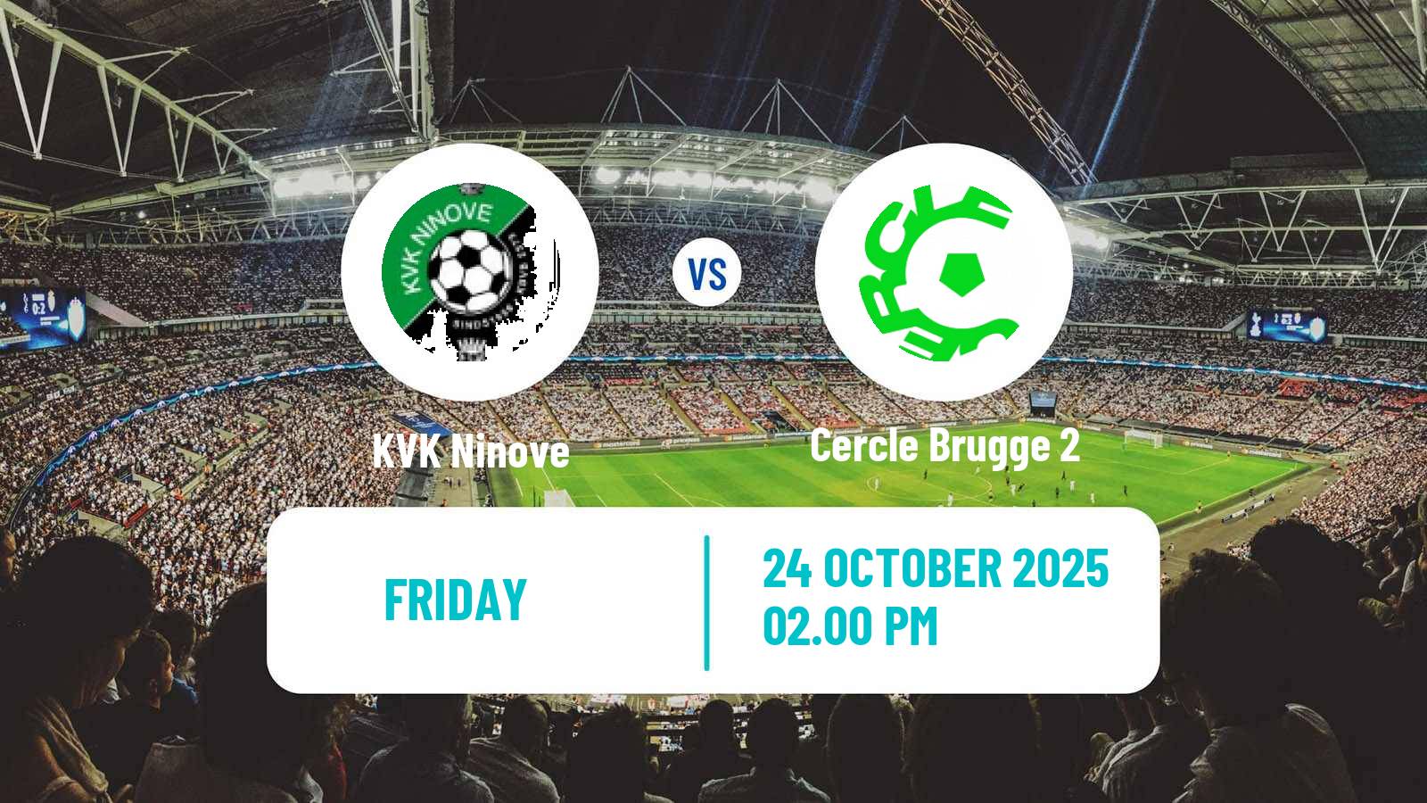 Football Belgian National Division 1 VV Ninove - Cercle Brugge 2