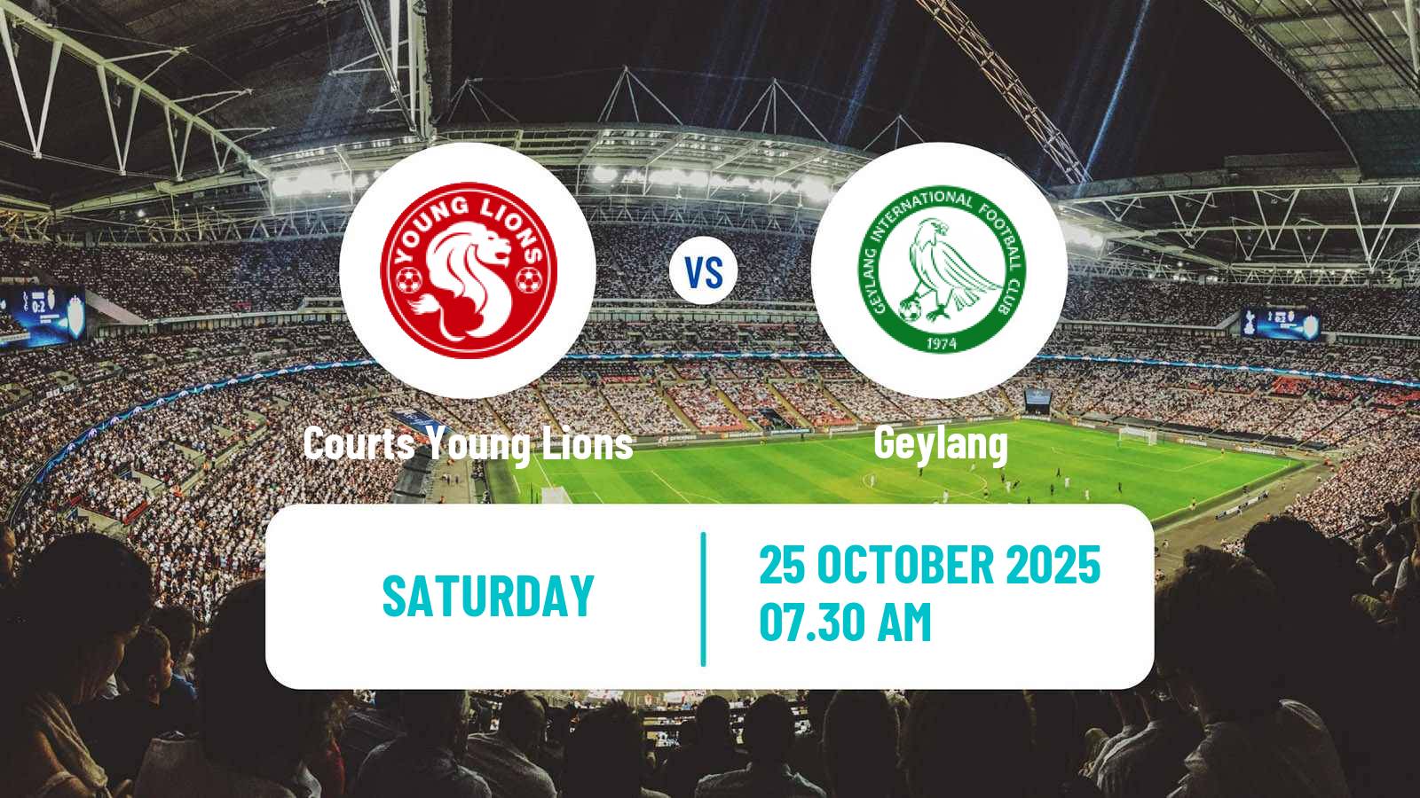 Football Singapore Premier League Courts Young Lions - Geylang