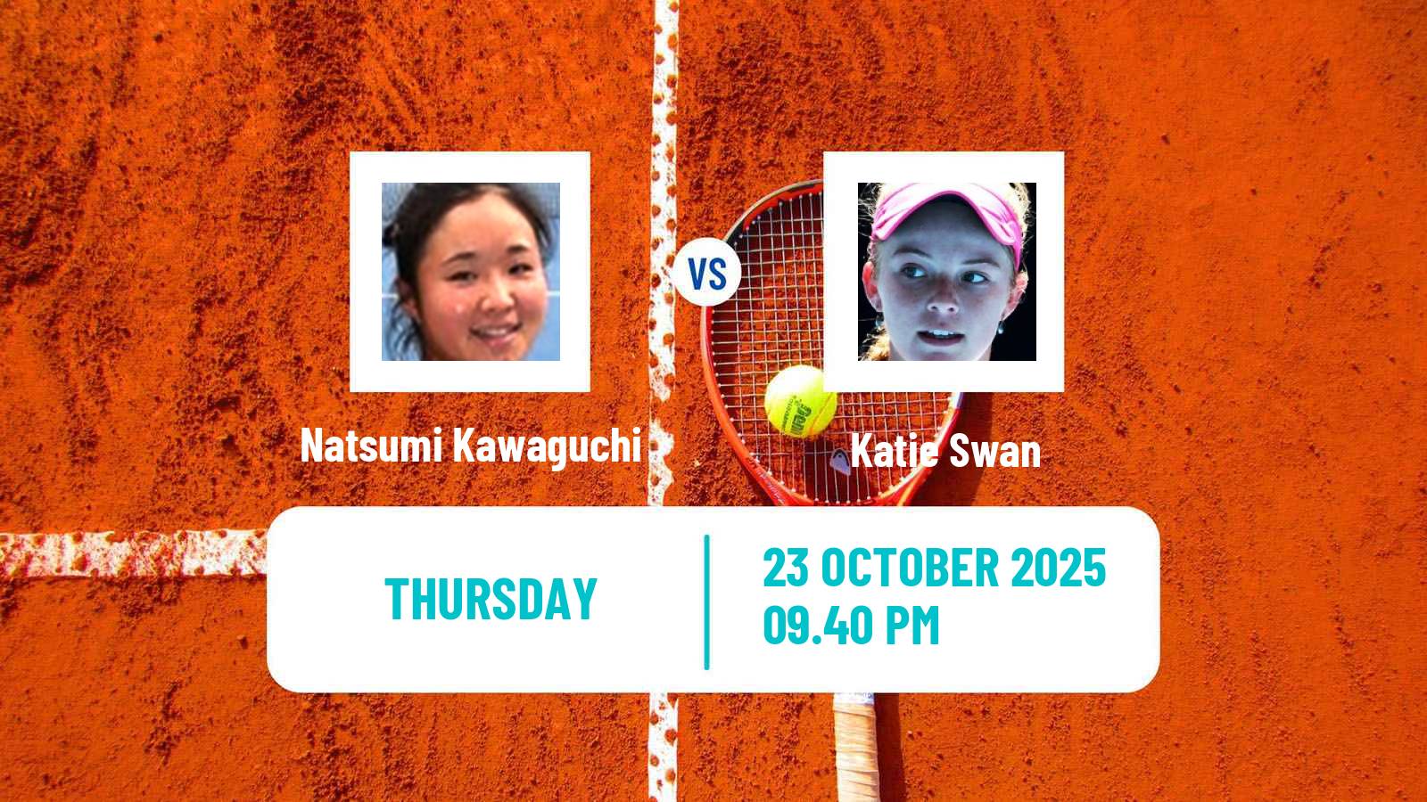 Tennis ITF W35 Brisbane Women Natsumi Kawaguchi - Katie Swan