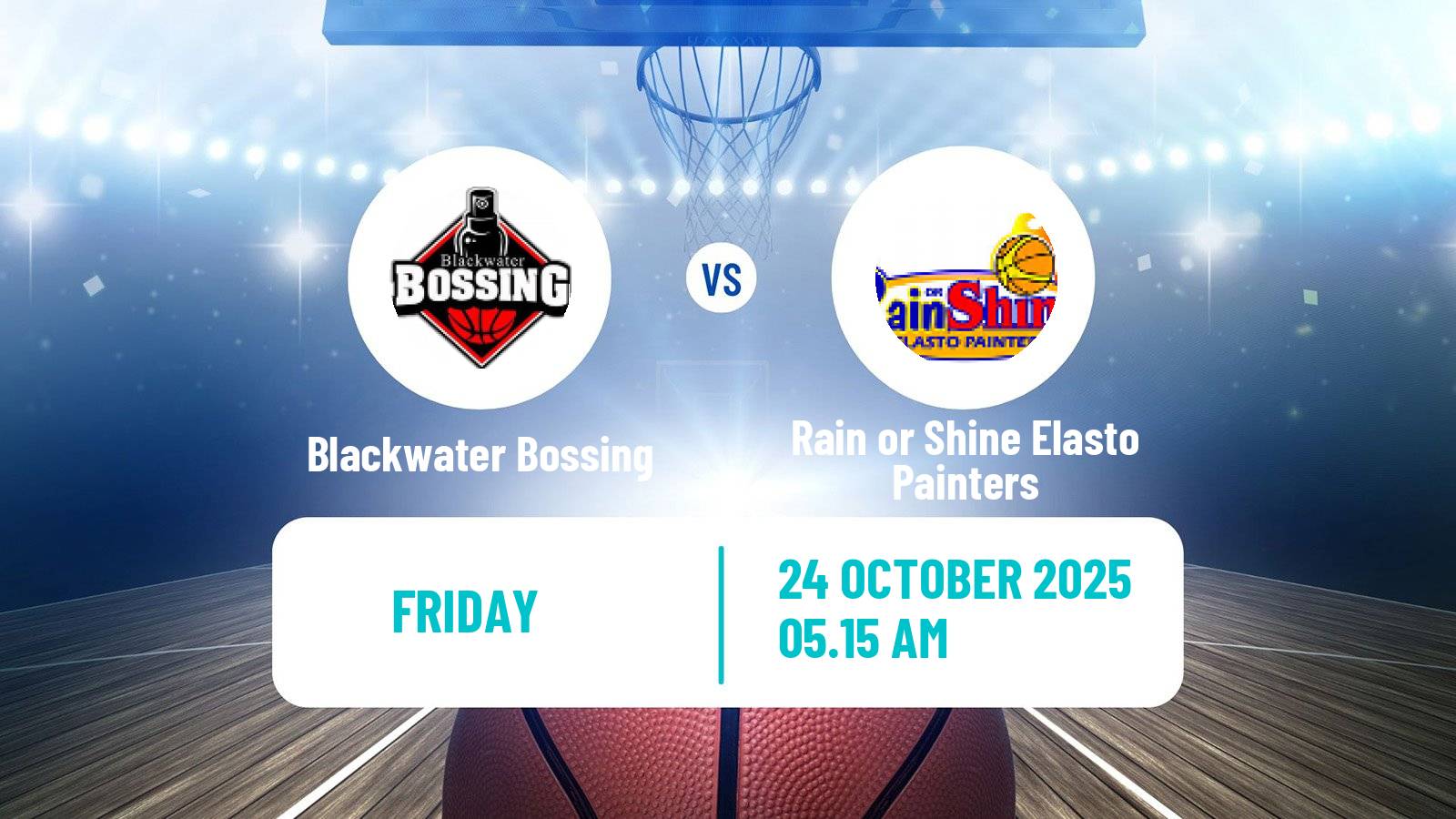 Basketball Philippines Cup Blackwater Bossing - Rain or Shine Elasto Painters