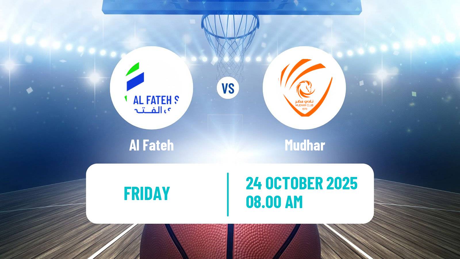 Basketball Saudi Premier League Basketball Al Fateh - Mudhar Basketball Saudi Premier League Basketball Al Fateh - Mudhar