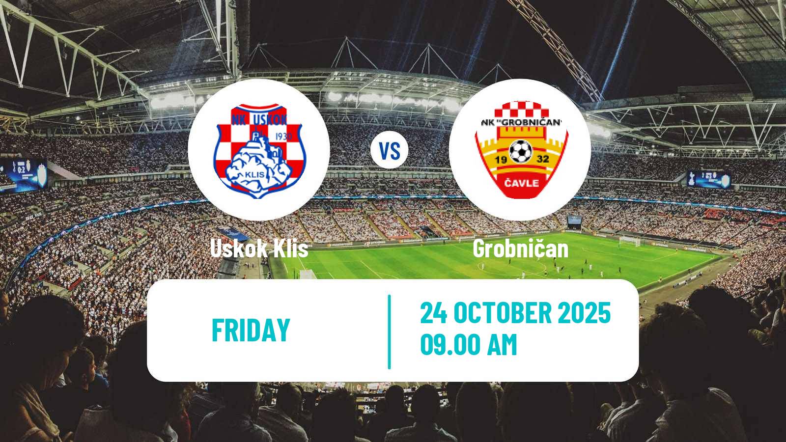 Football Croatian Druga NL Uskok Klis - Grobničan