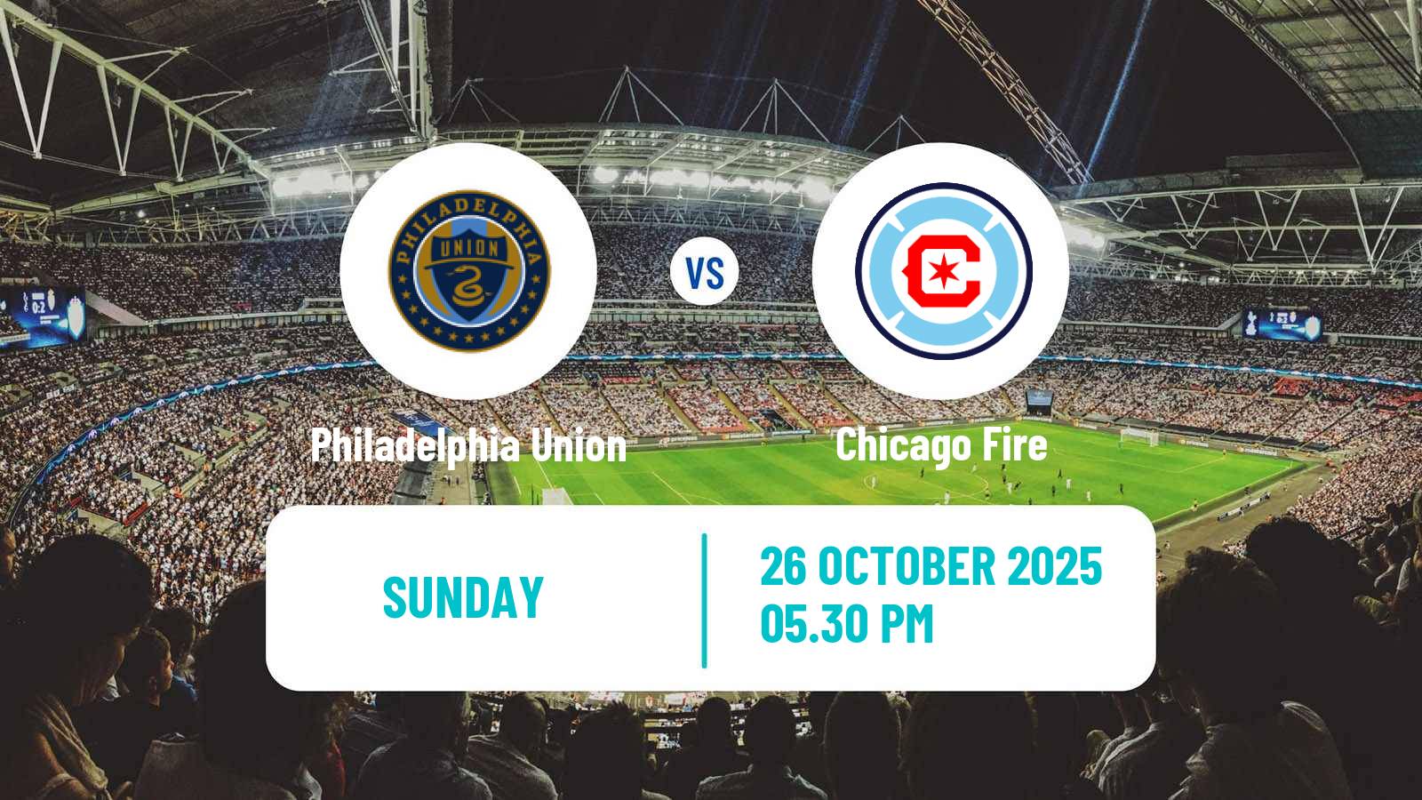 Football MLS Philadelphia Union - Chicago Fire