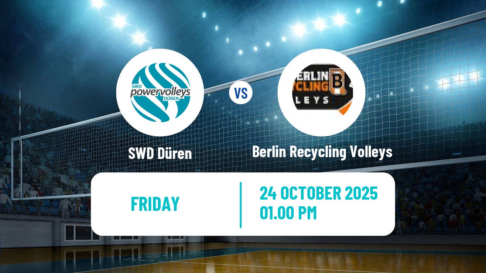 Volleyball German Bundesliga Volleyball Düren - Berlin Recycling Volleys