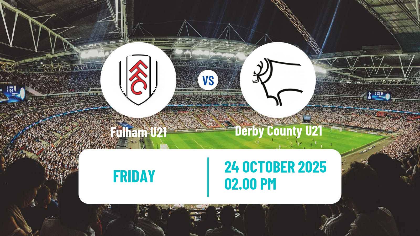 Football English Premier League 2 Fulham U21 - Derby County U21