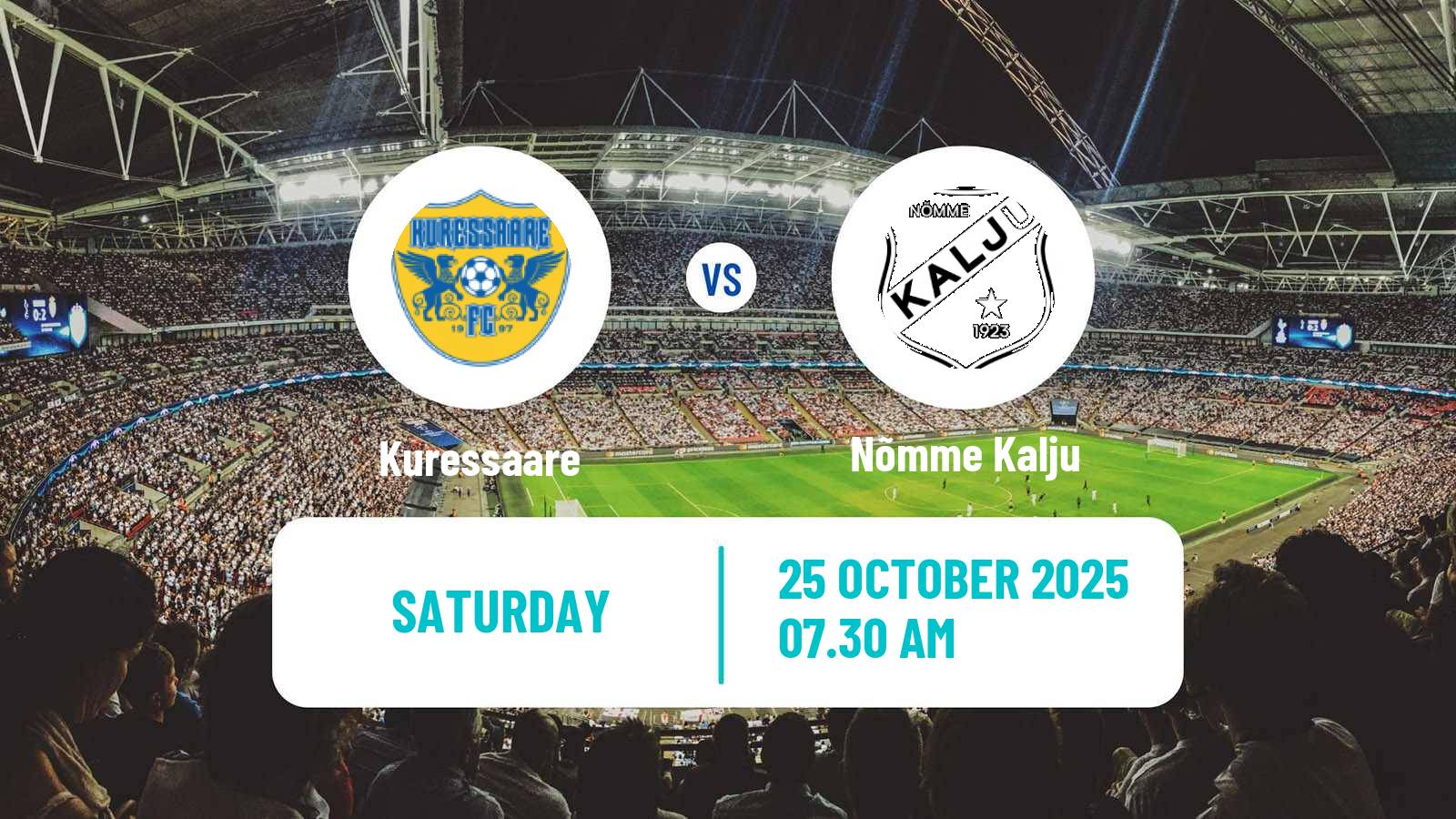 Football Estonian Meistriliiga Kuressaare - Nõmme Kalju