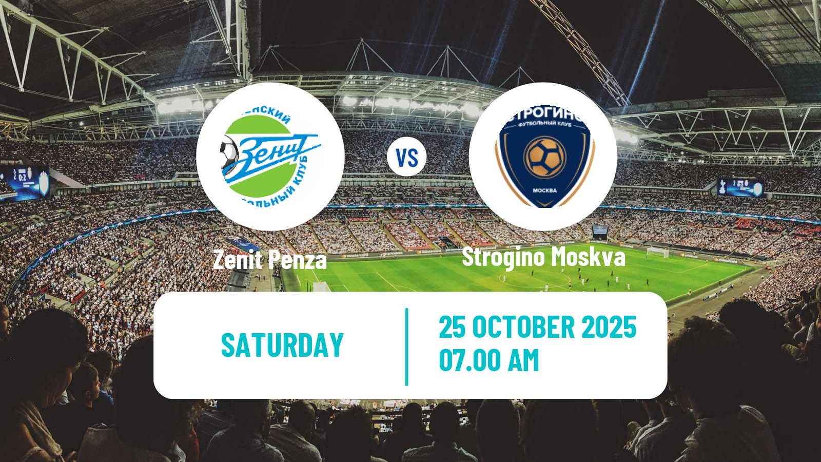 Football FNL 2 Division B Group 3 Zenit Penza - Strogino Moskva
