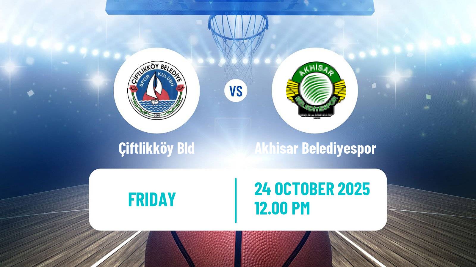 Basketball Turkish TB2L Çiftlikköy Bld - Akhisar Belediyespor