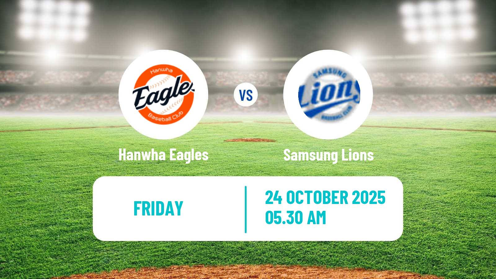 Baseball KBO Hanwha Eagles - Samsung Lions