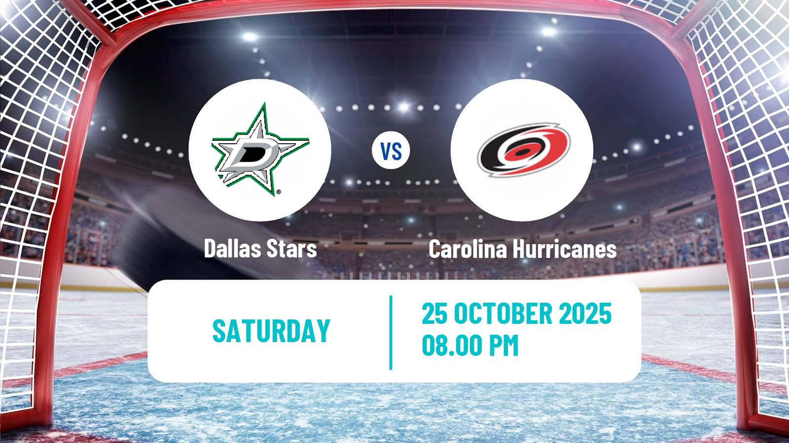 Hockey NHL Dallas Stars - Carolina Hurricanes