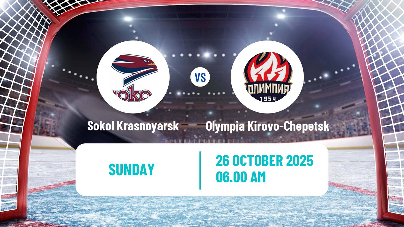 Hockey VHL Sokol Krasnoyarsk - Olympia Kirovo-Chepetsk