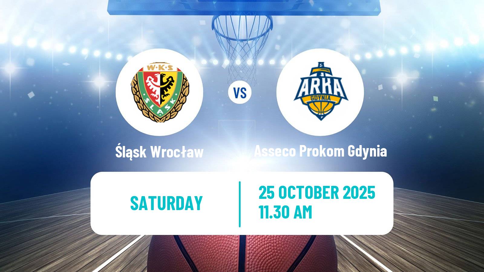 Basketball Polish Basket Liga Śląsk Wrocław - Asseco Prokom Gdynia