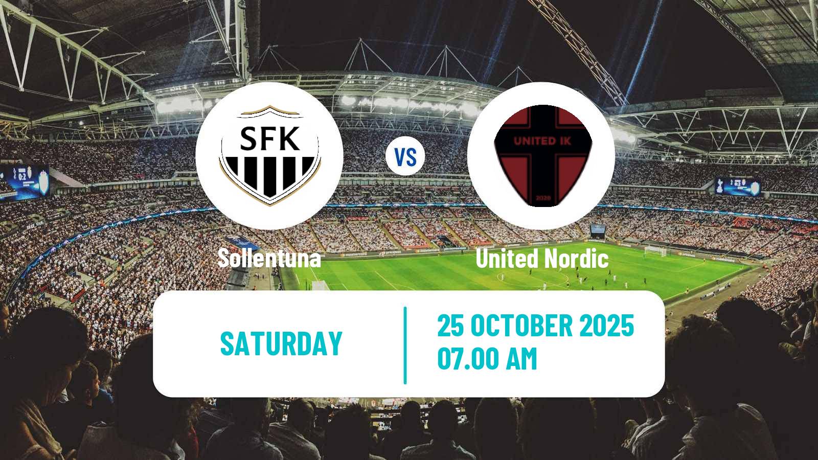 Football Swedish Division 1 Norra Sollentuna - United Nordic