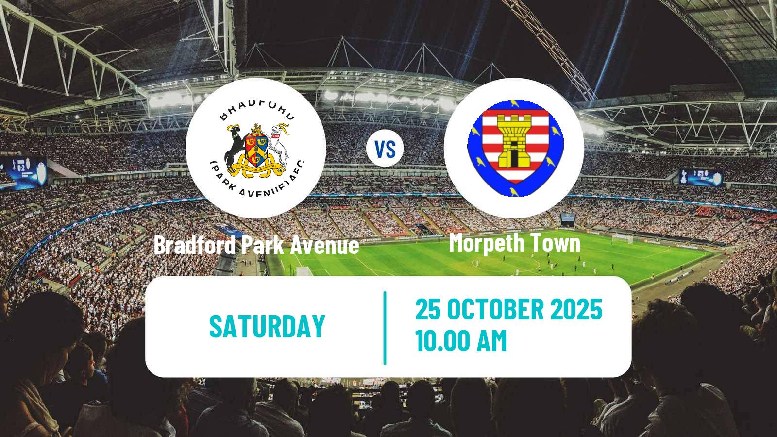 Football English FA Trophy Bradford Park Avenue - Morpeth Town