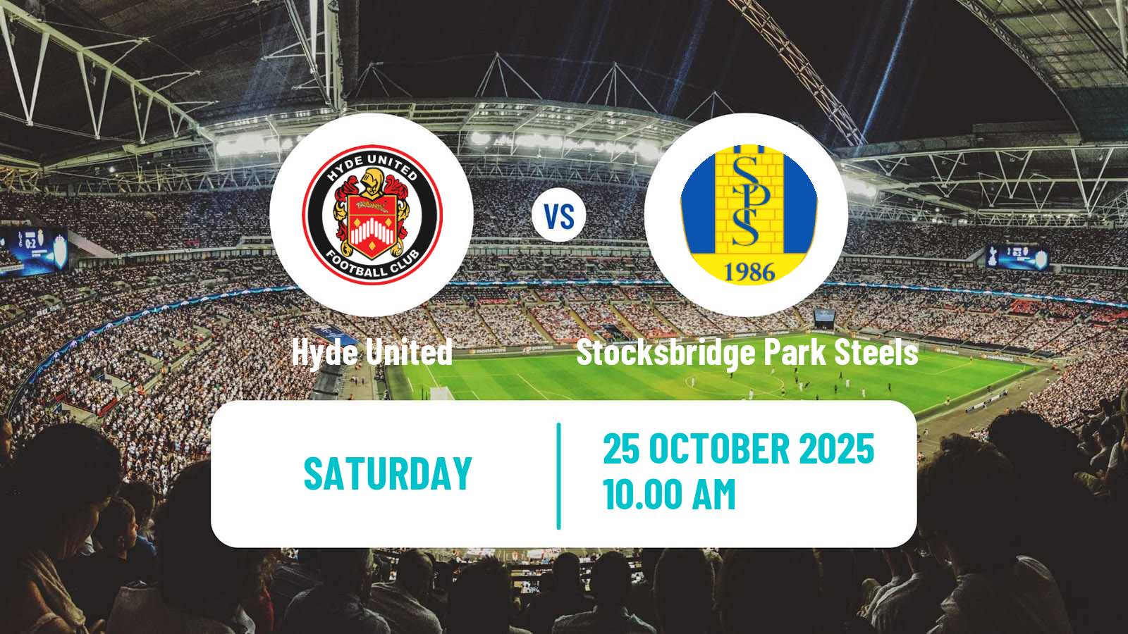 Football English FA Trophy Hyde United - Stocksbridge Park Steels
