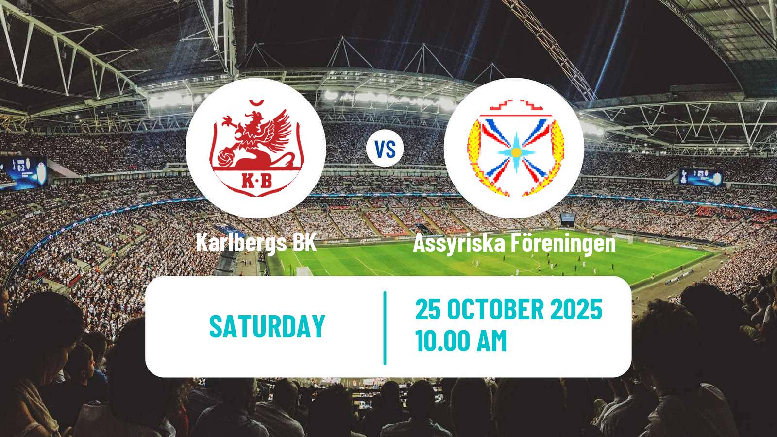 Football Swedish Division 1 Norra Karlberg - Assyriska Föreningen