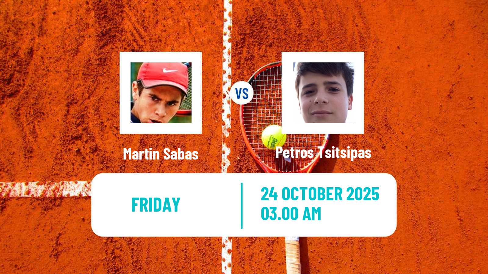 Tennis ITF M15 Heraklion 11 Men Martin Sabas - Petros Tsitsipas
