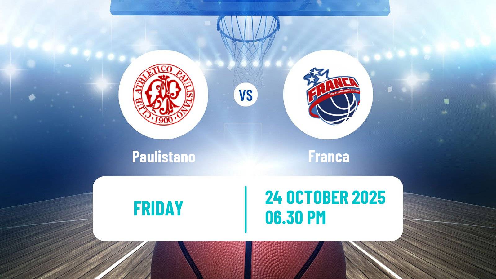 Basketball Brazilian NBB Paulistano - Franca