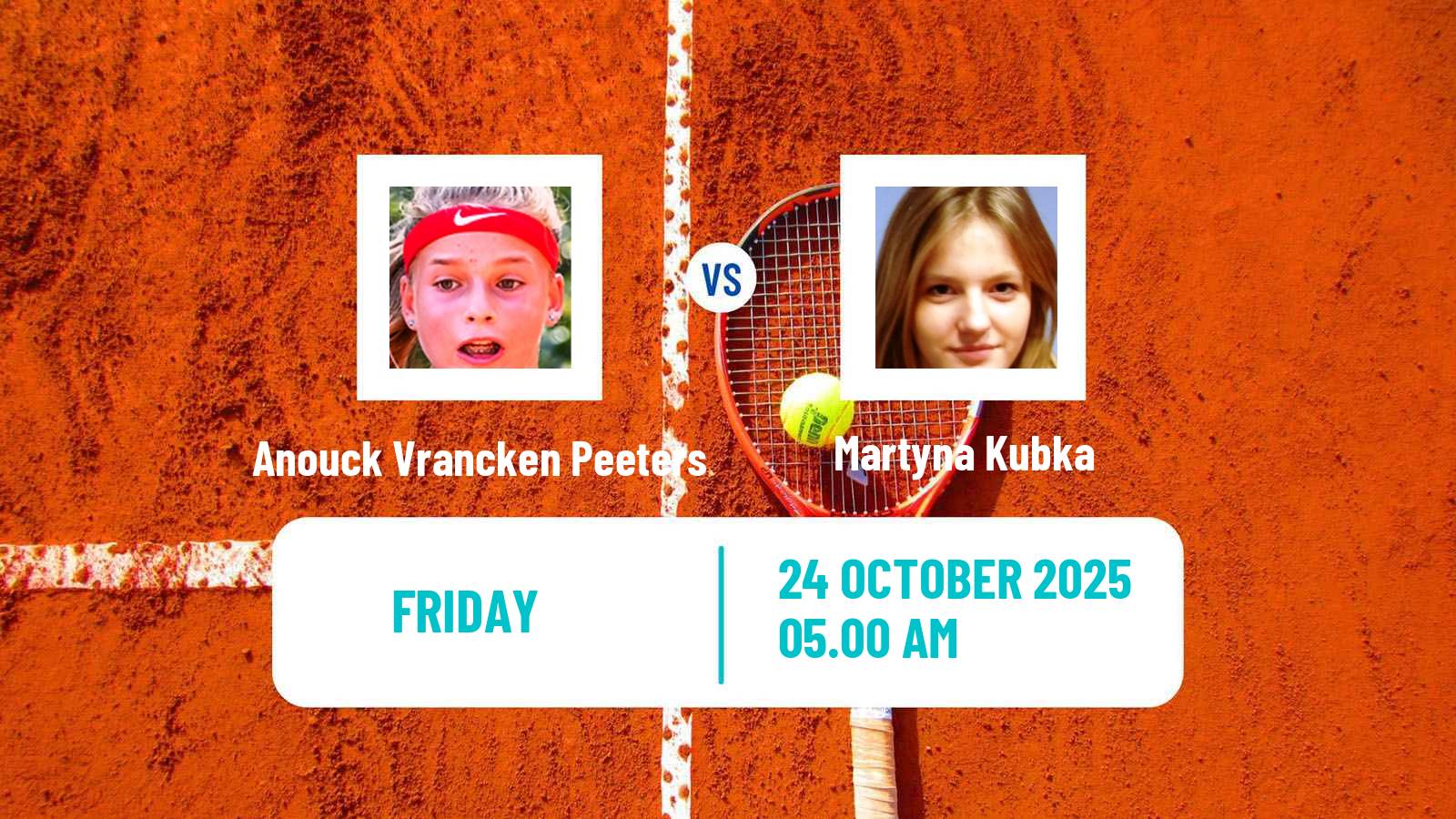 Tennis ITF W75 Hamburg Women Anouck Vrancken Peeters - Martyna Kubka